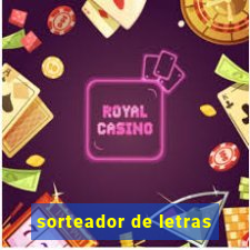 sorteador de letras